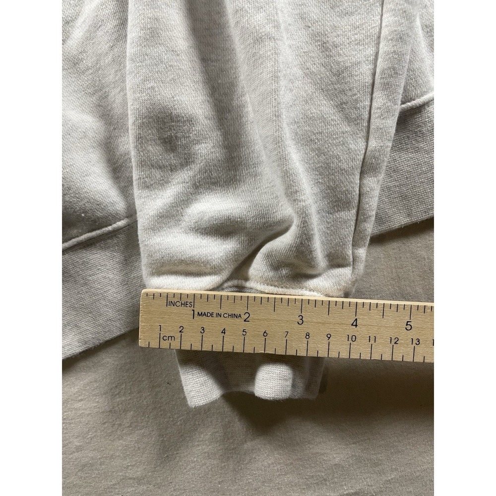 Nike Men's S Gray Pullover Crew Neck Fleece Sweatshirt Embroidered Logo - Picture 6 of 11